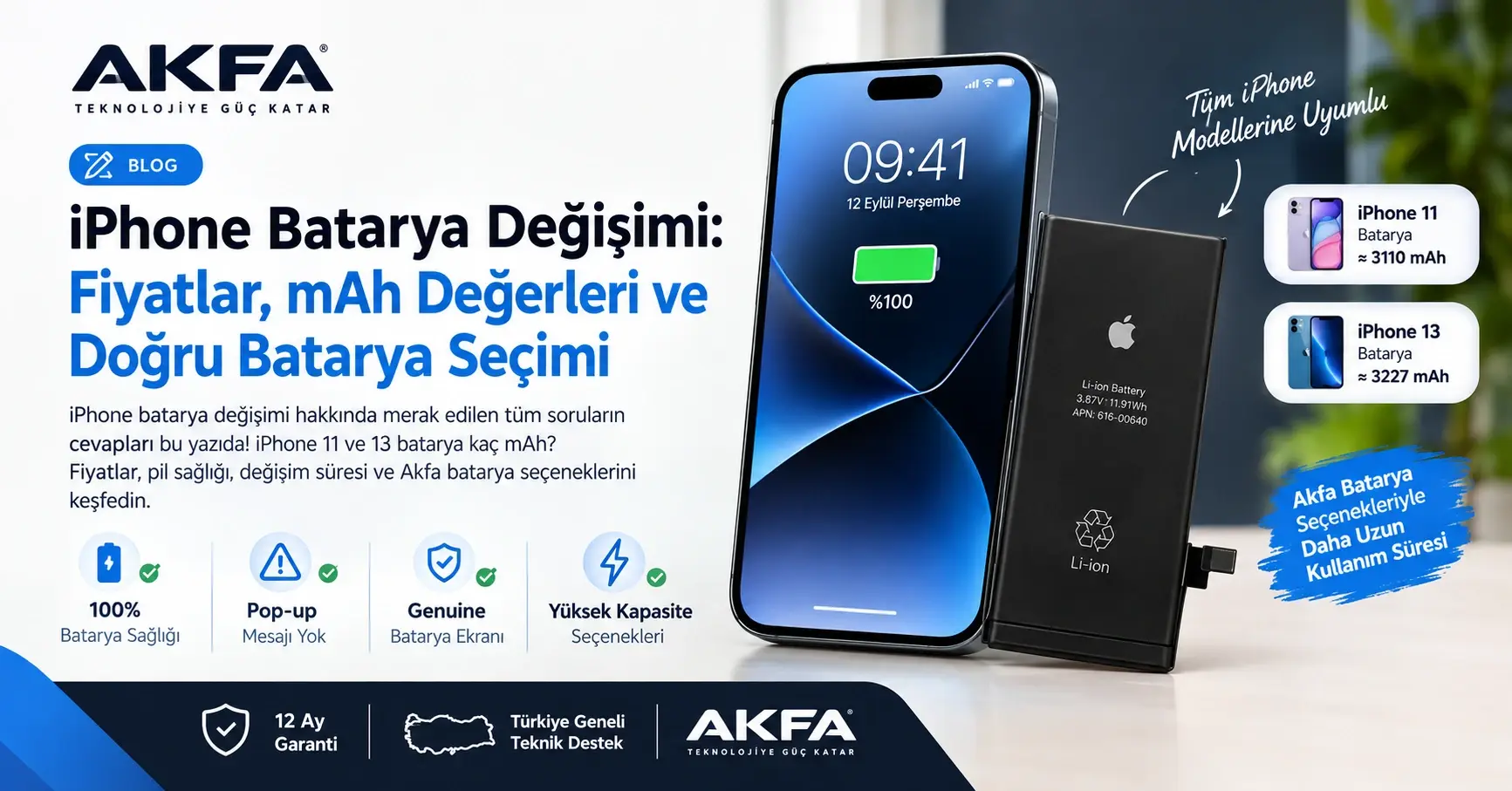 iPhone Batarya Değişimi: Fiyatlar, Pil Sağlığı, mAh Değerleri ve Doğru Batarya Seçimi