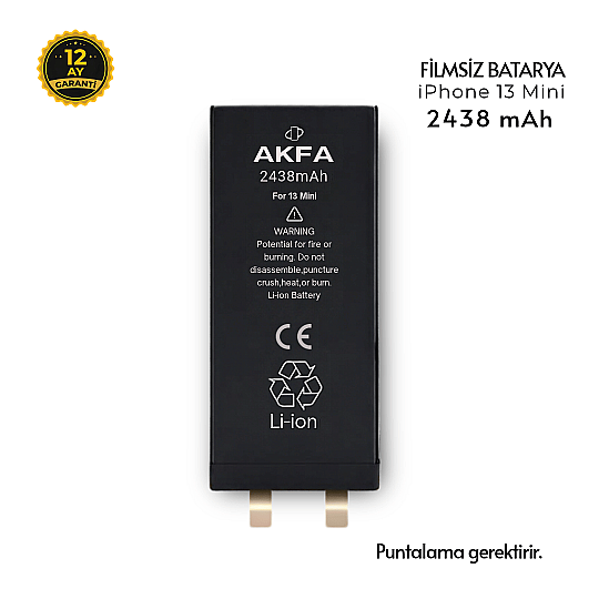 Filmsiz iPhone 13 Mini Batarya Pil 2438 mAh