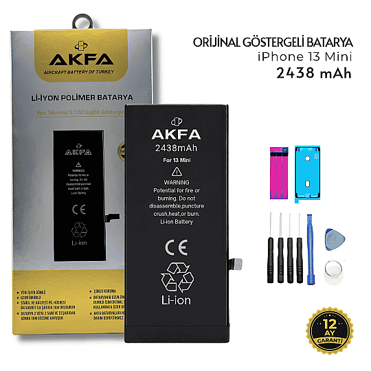 iPhone 13 Mini Yüksek Kapasiteli 2438 mAh Orijinal