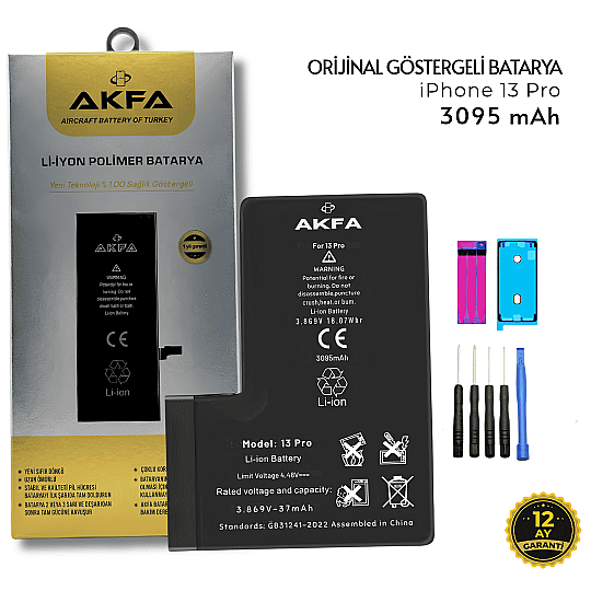 iPhone 13 Pro Yüksek Kapasiteli 3095 mAh Orijinal