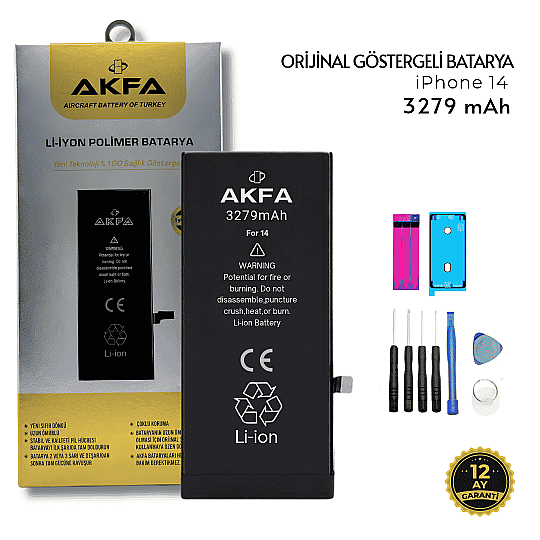 iPhone 14 Yüksek Kapasiteli 3279 mAh Orijinal