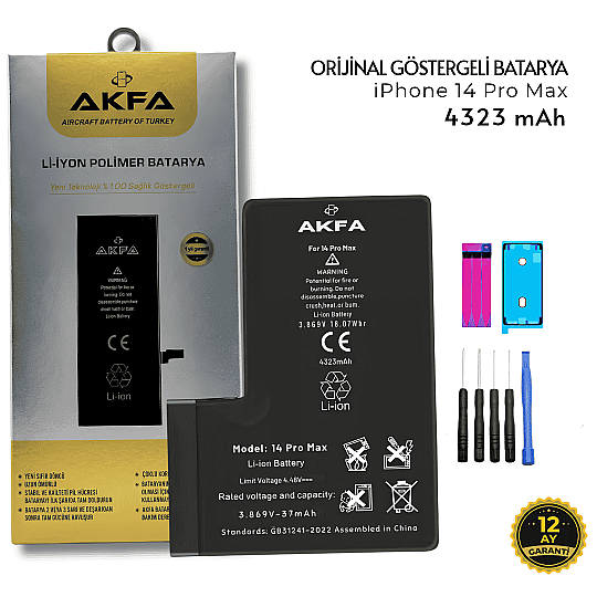 iPhone 14 Pro Max Yüksek Kapasiteli 4323 mAh Orijinal