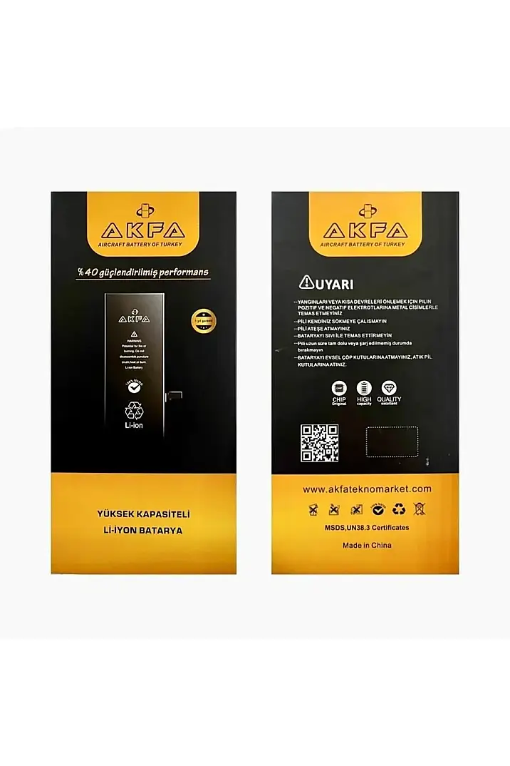 Akfa Iphone 15 Plus Uyumlu %40 Güçlendirilmiş Telefon Bataryası 4520 Mah Tamir Seti hediyeli - 2
