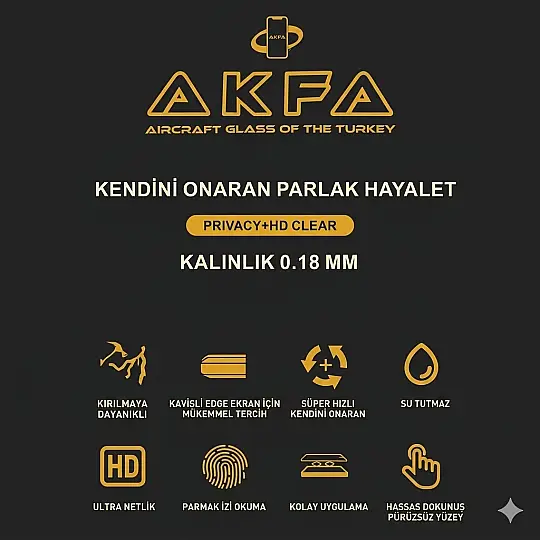 Akfa Parlak Hayalet Ekran Koruyucu _ 50l'li Paket 120x180 mm