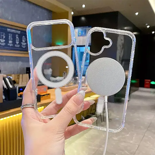 Akfa Şeffaf MagSafe Telefon Kılıfı – Kristal Şeffaf Tasarım - 4