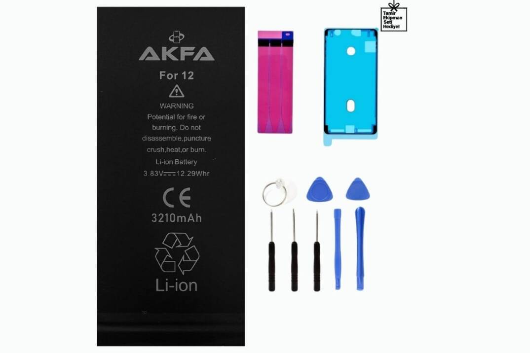 Apple iPhone 12 Premium Akfa Telefon Batarya 3210 mAH (Maxi Performans) - 1
