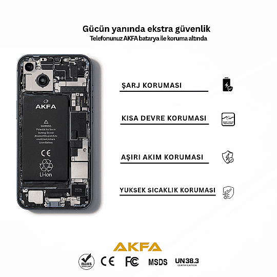 iPhone 11 Batarya %40 Güçlendirilmiş 3510mAh Yüksek Kapasiteli - 4