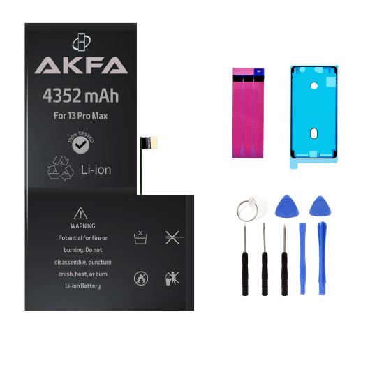 iPhone 13 Pro Max Premium Akfa Telefon Batarya 4650 mAH (Maxi Performans)