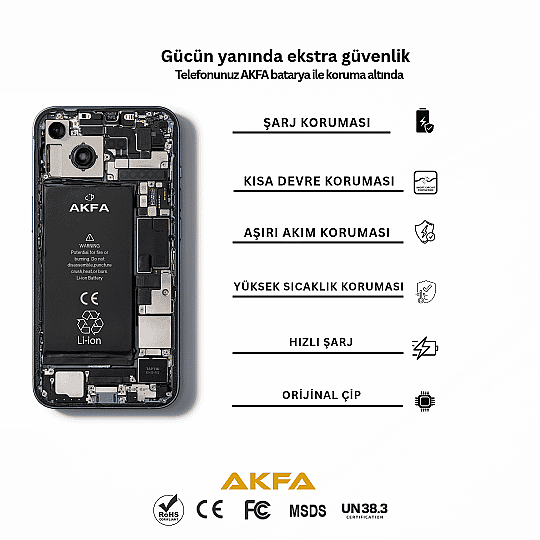 iPhone 6G Batarya %40 Güçlendirilmiş 2320mAh Yüksek Kapasiteli - 4